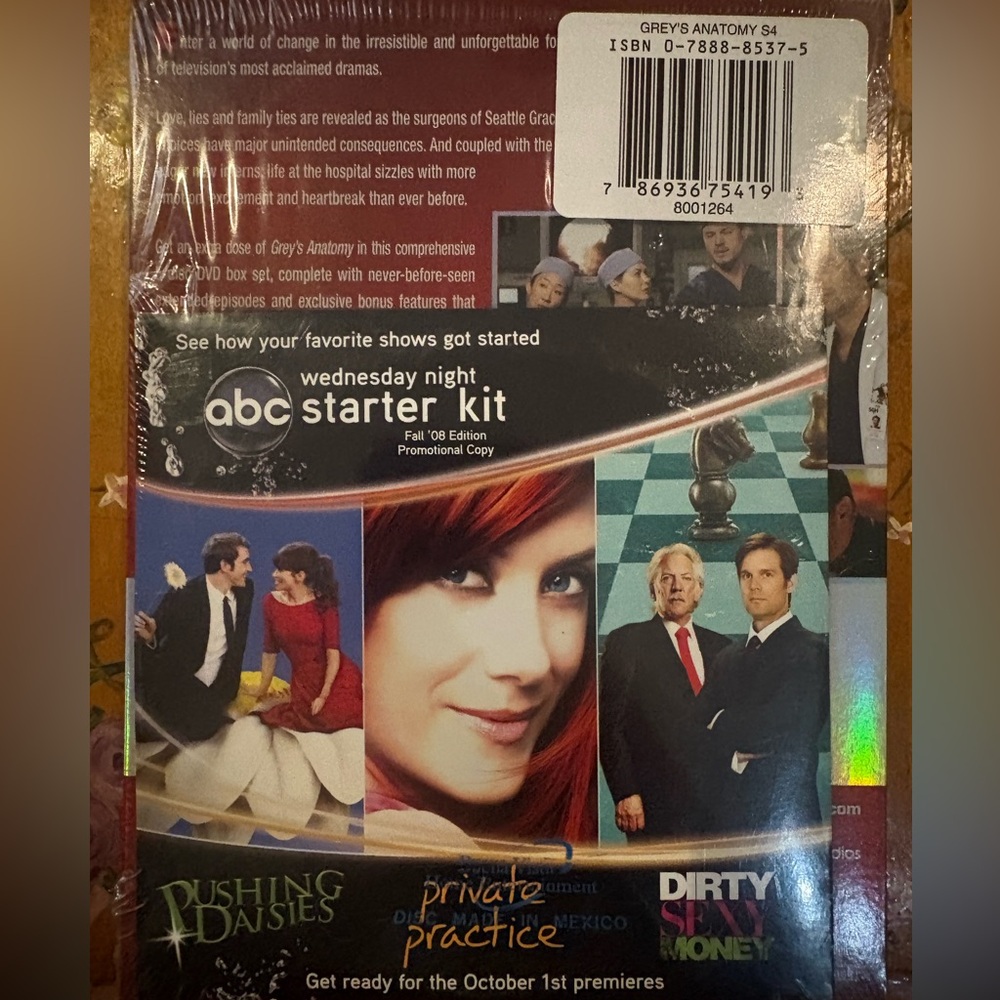 Grey's Anatomy Season Four DVD - Red Holographic Cover - Picture 7 of 7
